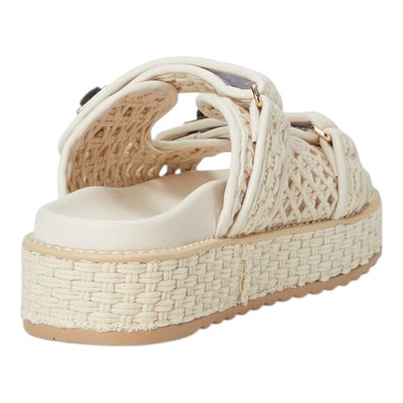 Steve Madden Women's Bigschmona Platform Buckle Slide Sandals Bone Size 7 1/2 - Picture 3 of 5